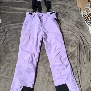 Lilac Snow Pants with Black Accents
